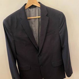 Banana Republic Men's Navy Blue Wool 2 Button Blazer Modern Slim Fit Size 38S